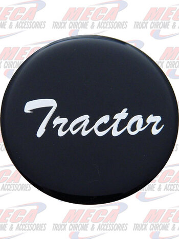 BRAKE KNOB STICKER BLACK TRACTOR
