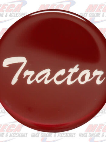 BRAKE KNOB STICKER RED TRACTOR