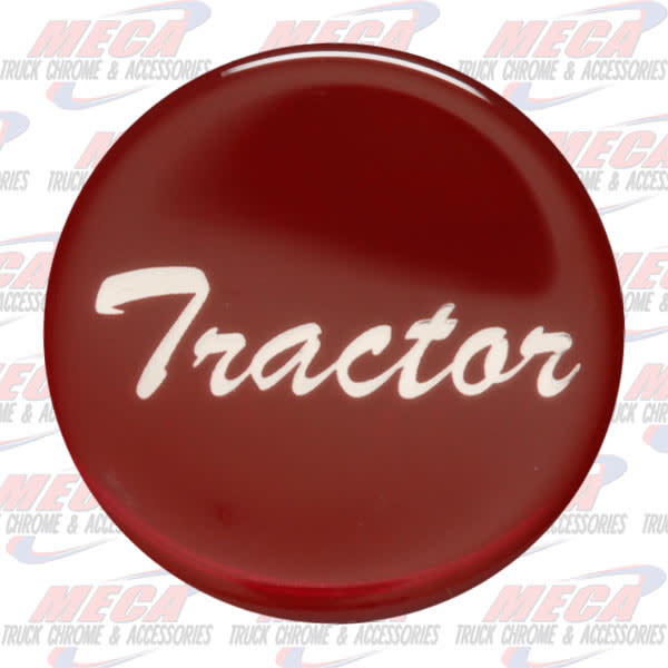 BRAKE KNOB STICKER RED TRACTOR