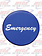 GLOSSY STICKER 'EMERGENCY' BLUE