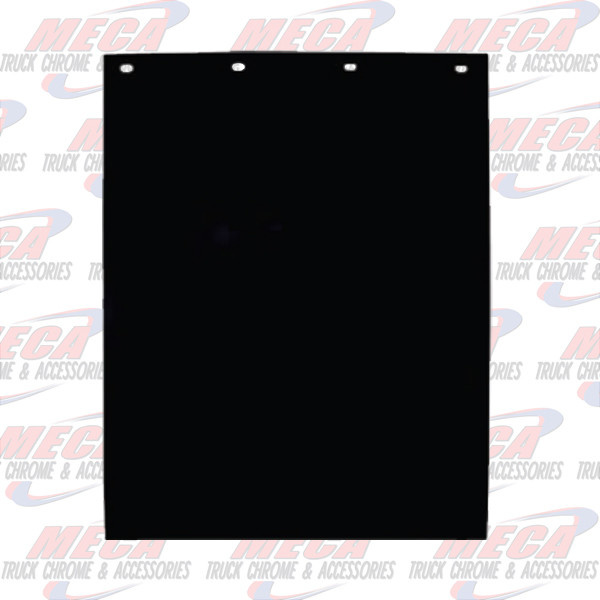 MUDFLAP PLAIN BLACK POLY 24"X30" ECO RUBBER