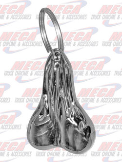 BULL BALLS KEY CHAIN CHROMED