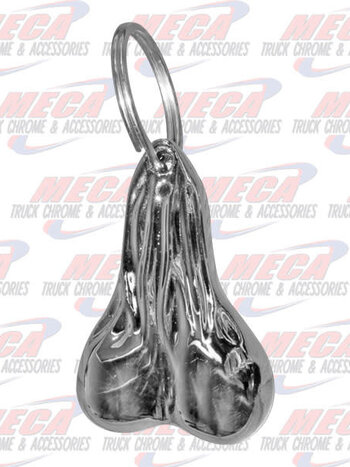 BULL BALLS KEY CHAIN CHROMED
