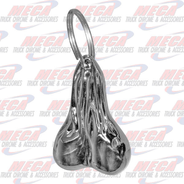 BULL BALLS KEY CHAIN CHROMED