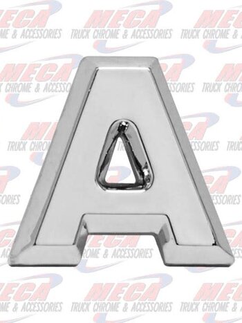 CHROME LETTER A 1" TALL