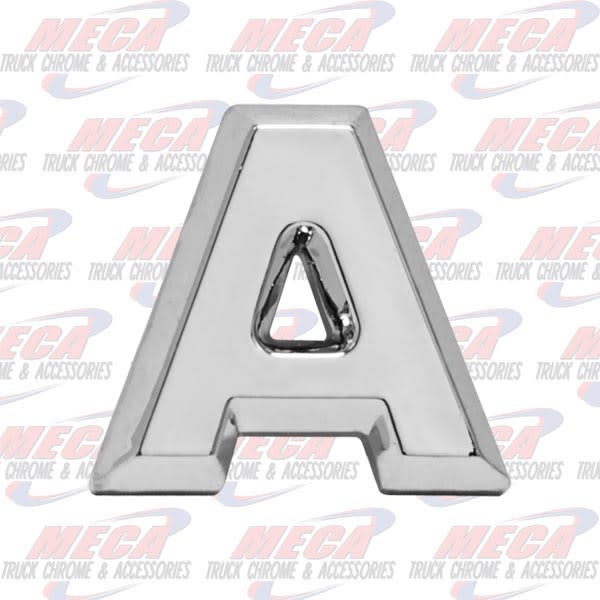 CHROME LETTER A 1" TALL