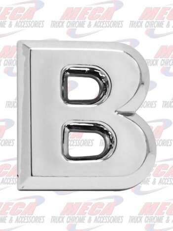 CHROME LETTER B 1" TALL