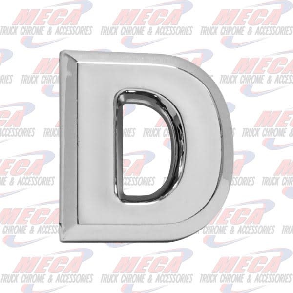 CHROME LETTER D 1" TALL
