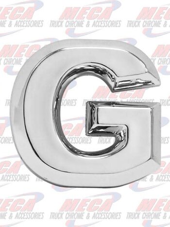 CHROME LETTER G 1" TALL