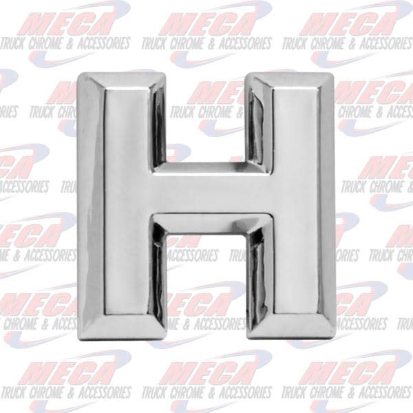 CHROME LETTER H 1" TALL