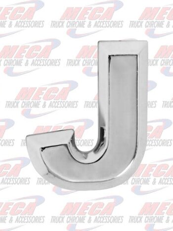 CHROME LETTER J 1" TALL
