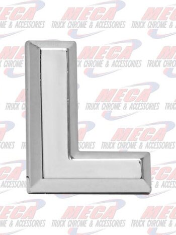 CHROME LETTER L 1" TALL