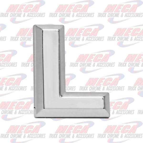 CHROME LETTER L 1" TALL