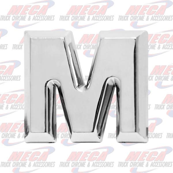 CHROME LETTER M 1" TALL
