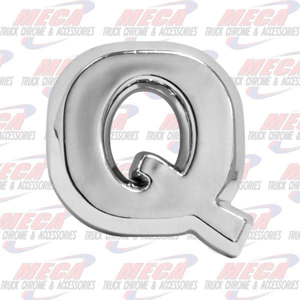 CHROME LETTER Q 1" TALL