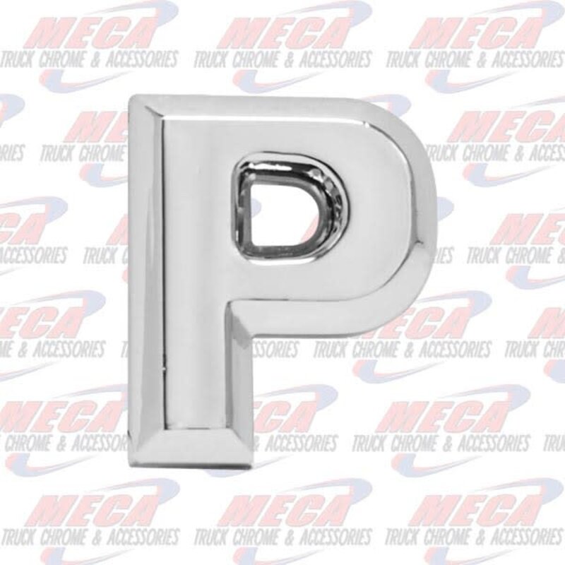 CHROME LETTER P 1" TALL