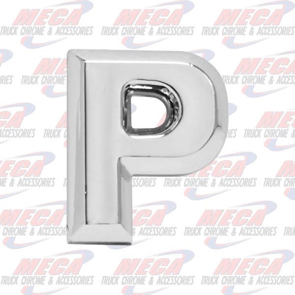 CHROME LETTER P 1" TALL