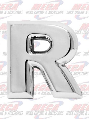 CHROME LETTER R 1" TALL