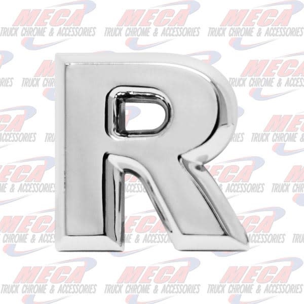 CHROME LETTER R 1" TALL