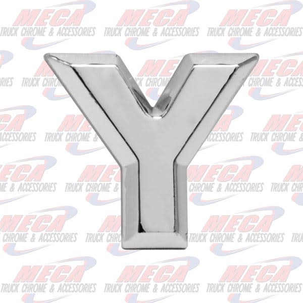 CHROME LETTER Y 1" TALL