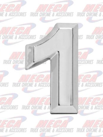 CHROME NUMBER 1 1" TALL