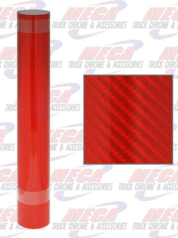 3D ADHESIVE DASH FILM RED STICKS OVER DASH PANELS