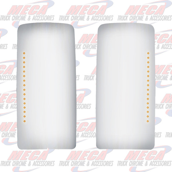 FLAT MIRROR GLASS FL STYLE W/ TAPE W/ LEDS - PAIR