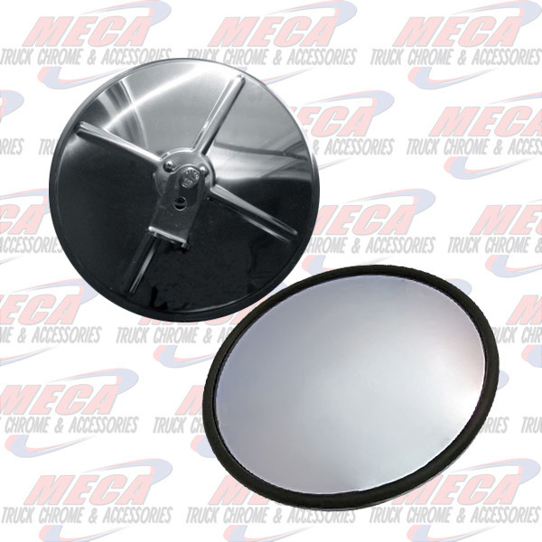 MIRROR 8" ROUND S/S CENTER MOUNT CONVEX
