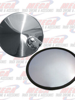MIRROR 8" ROUND S/S OFFSET MOUNT CONVEX