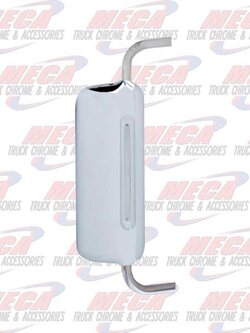 MIRROR SHELL FL CENTURY 2004+ W/ CHROME LIGHT PASS