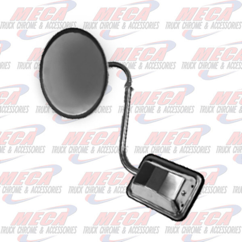 MIRROR HOOD MOUNT CURVED ARM BUBBLE CONVEX