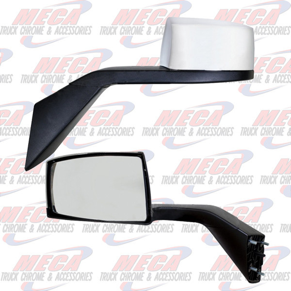 HOOD MIRROR VOLVO 2004- 2014 VN/VNL ECONOMIC DRIVER SIDE W/ FLANGE
