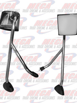 MIRROR HOOD MOUNT CHROME IHC STYLE PASSENGER SIDE