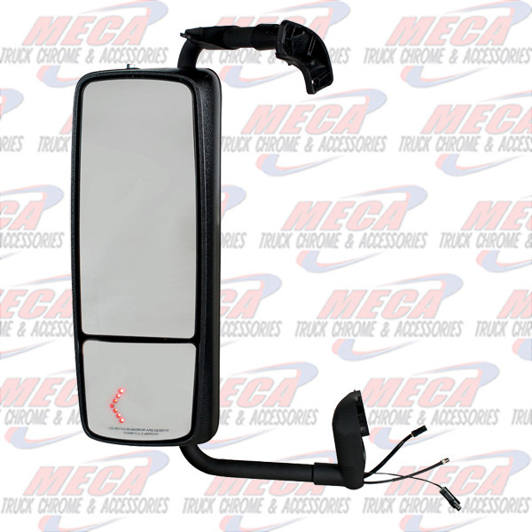 MIRROR CHROME ASSEMBLY VOLVO VNL 2012-2017 W/ LED TURN SIGNAL DRIVER