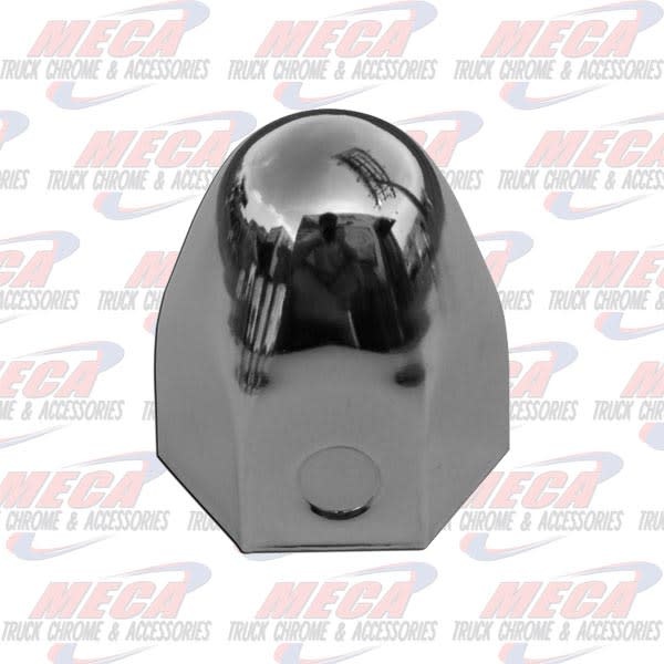 NUT COVER ROUNDED TOP 1.5" PUSH ON METAL CHROME