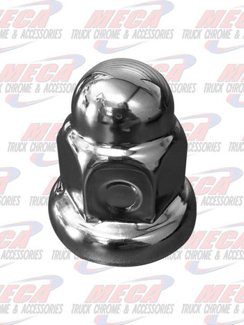 NUT COVER ROUNDED W/FLANGE METAL PUSH ON 33MM EACH