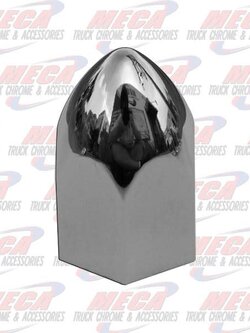 NUT COVER BULLET SPIKE PUSH ON 1.5" 20/TRAY PLASTIC