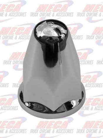 NUT COVER ROUNDED PUSH ON W/FLANGE 33MM 20/PACK