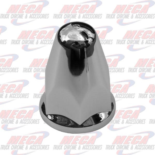 NUT COVER ROUNDED PUSH ON W/FLANGE 33MM 20/PACK