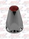 NUT COVER FLAT PUSH ON W/FLANGE 33MM *RED 20/PACK