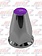 NUT COVER PLASTIC CHROM W/FLANGE 33MM *PURPLE 20PK