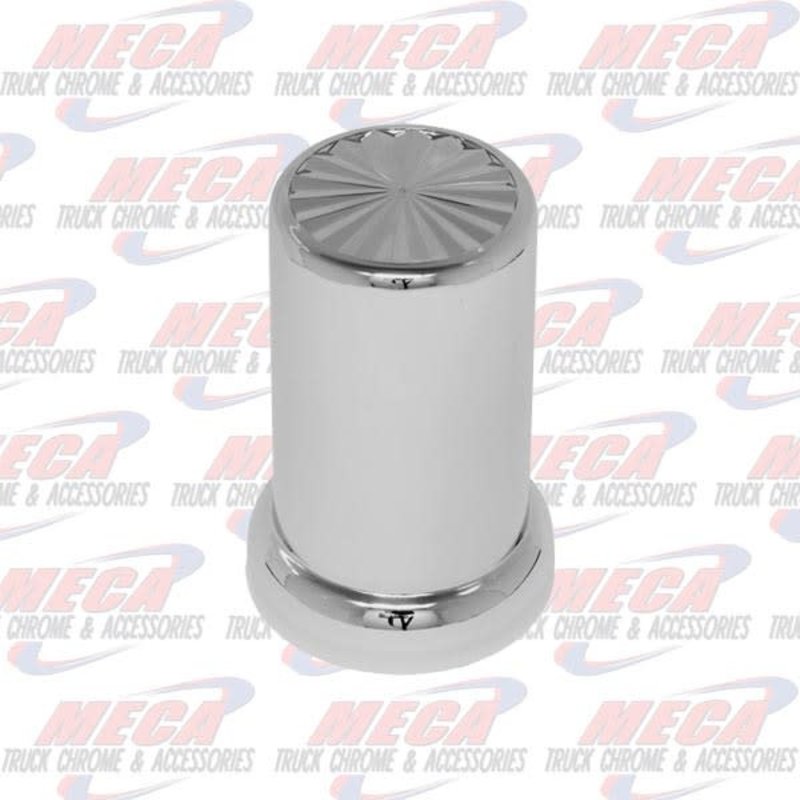 NUT COVER WITH RIPPLES W/FLANGE 33MMX3-3/8" - SCREW ON