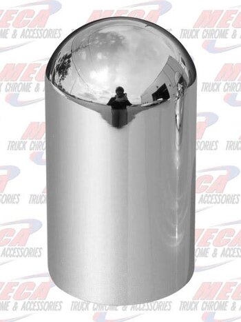 NUT COVER PLASTIC CHROME THREADED 33MM ROUNDED TOP