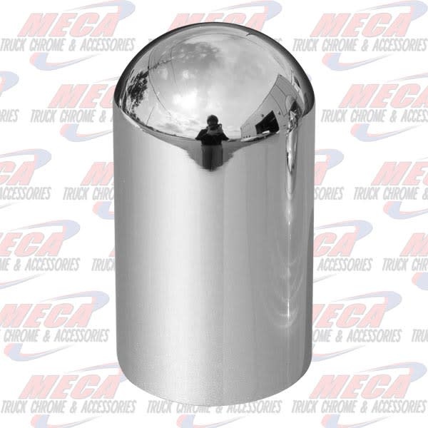 NUT COVER PLASTIC CHROME THREADED 33MM ROUNDED TOP