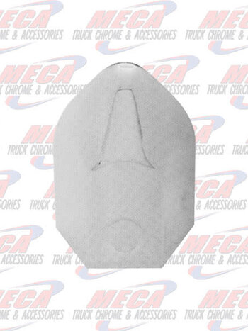 NUT COVER 1.5" X 2.25" HIGH METAL CHROME