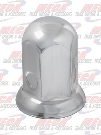 NUT COVER CHROME METAL 32MM X 2-3/8" W/ FLANGE