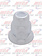 NUT COVER METAL CHROME TALL W/FLANGE 33MM 10PK