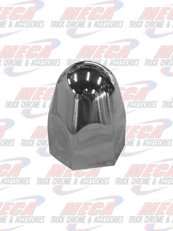 *** Discontinued *** NUT COVER ROUNDED PUSH ON 1.5" SHORT METAL CHROME