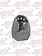 *** Discontinued *** NUT COVER ROUNDED PUSH ON 1.5" SHORT METAL CHROME