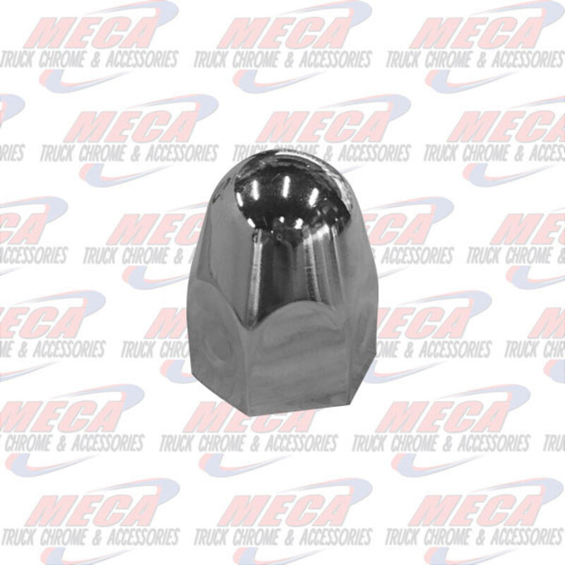 *** Discontinued *** NUT COVER ROUNDED PUSH ON 1.5" SHORT METAL CHROME